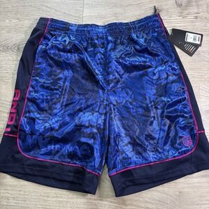 And1 Mens Shorts Basketball Gym Printed 11" Inseam Blue Navy New X-Large